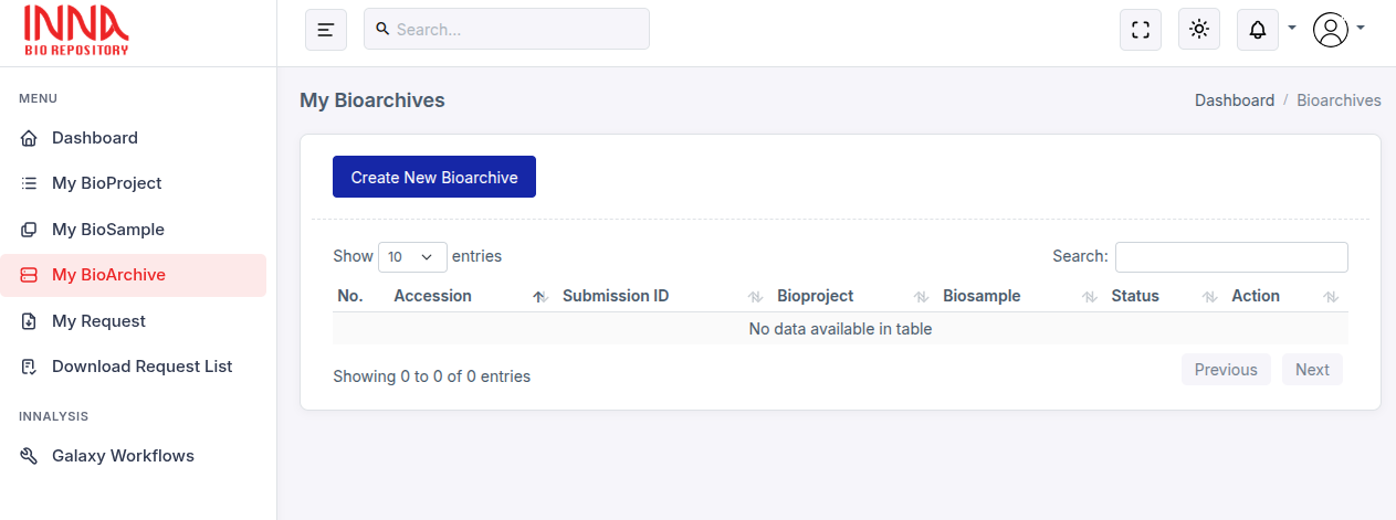 BioArchive step 2